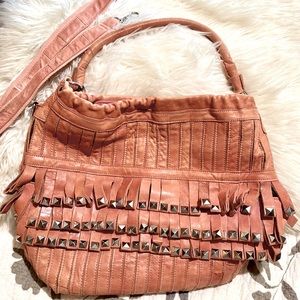 APC leather bag. Salmon color